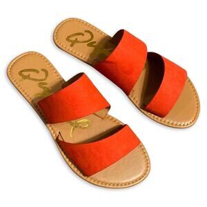 New Qupid Sandals Orange Red Sz 6.5